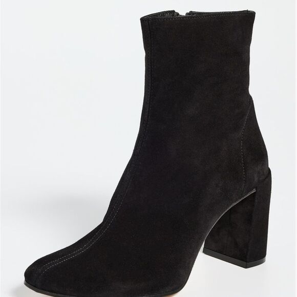 NWT size 41 (US size 10) By Far Viada Black Suede mid-calf boots side zip retai… - Picture 4 of 10